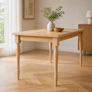 Pata de Mesa de Madera Maciza, Base de Mesa Redonda de Estilo Tradicional, Fácil Instalación, para Hogar u Oficina - Product Image 3