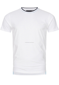 T-shirt de sport personnalisé pour hommes-100% coton, mélange d'élasthanne, tenue décontracté pour la course à pied, manches courtes, nouveauté 2025, vierge - Product Image 4