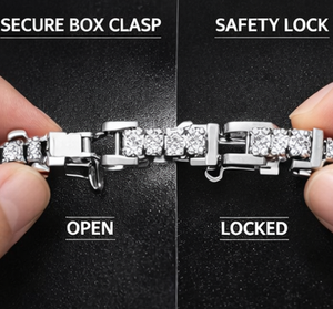 Collar de cadena de tenis de lujo con incrustaciones de circonitas – Plata de ley 925 / Acero inoxidable, Joyería Hip Hop con circonitas para hombre y mujer, 3 mm - Product Image 6