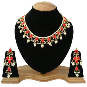 Conjunto de Collar y Aretes de Novia con Circonitas y Baño de Oro, para Compromiso, Boda, Fiestas y Ocasiones Festivas - Product Image 1
