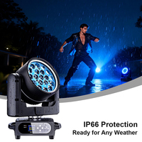 SHEHDS IP66 Luz de Escenario Móvil Beam Wash 19x25W RGB DMX512 Luces DJ para KTV Fiesta Bar Concierto