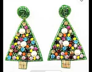 En gros En Acier Inoxydable De Noël Flocon De Neige De Noël Bijoux Femmes Boucles D'oreilles - Product Image 4