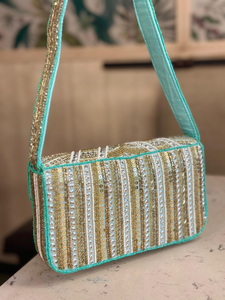 กระเป๋าถือสะพายไหล่ปักลูกปัดลายเป็ด งานถักมือประดับด้วยลูกปัด - Product Image 6