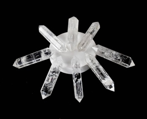 Cristal de quartz clair de qualité supérieure, double pointe polie, pour décoration et cadeaux - Product Image 1