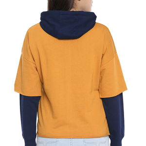 Sudaderas con Capucha de Algodón para Yoga con Logotipo Personalizado OEM para Mujer, Nuevo Diseño, Sudadera Larga con Abertura Lateral, Talla Grande, Ropa de Invierno - Product Image 4