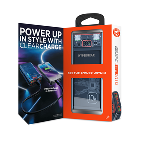 ClearCharge Power Bank Trasparente da 10000mAh con PD, Caricabatterie Portatile ad Alta Capacità per Dispositivi Smart - Product Image 6