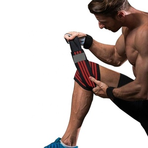 Manufacturer Custom 78-Inch Breathable Gym Wrap Unisex Powerlifting Squats Knee Support for Deadlift Squats <b>Fitness</b> <b>Safety</b> - Product Image 4