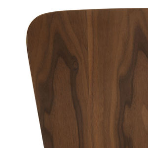 เก้าอี้ทานข้าวไม้สักแท้สไตล์ร่วมสมัย ผิวสัมผัสวอลนัท ดีไซน์มินิมอล สำหรับโครงการเฟอร์นิเจอร์ร้านอาหาร โรงแรม และคาเฟ่ - Product Image 5