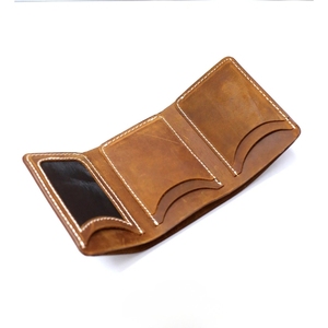 Men's Vintage Leather Trifold <b>Wallet</b> Multi Card Slots ID Window Pocket <b>Cash</b> Billfold Compact Purse Organizer High Quality Soft - Product Image 2