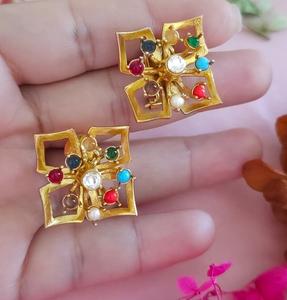 Atractivos Pendientes de Moissanita Chapados en Oro de Latón de Alta Calidad para Mujer, Colección de Moda para Bodas - Product Image 3