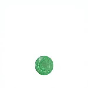 Certified Natural Zambian Emerald Round Shape Cut Stone With Good Luster Loose Gemstone For Making Jewelry 1.14 Carat. - Product Image 1