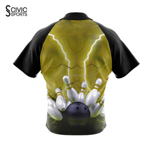 Custom Made 100% Polyester Soccer Wear <b>Bowling</b> Uniforms Designed to Optimize Your <b>Bowling</b> Experience <b>Bowling</b> Jersey - Product Image 2