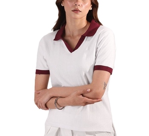Polo Profesional para Mujer, 100% Algodón, Polo de Alta Calidad para Mujer, Transpirable, Manga Corta, Logotipo Bordado Personalizado - Product Image 4