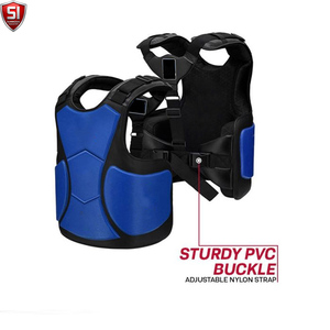 Protector de Pecho para Entrenamiento de Boxeo, Chaleco Protector Ajustable, Forrado en Cuero, Ecológico y Transpirable para Taekwondo, Karate y Ejercicios - Product Image 5