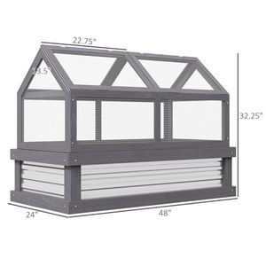 Mini Serra con Telaio in Alluminio - Copertura in Policarbonato Portatile di Piccole Dimensioni Design Moderno - Product Image 3