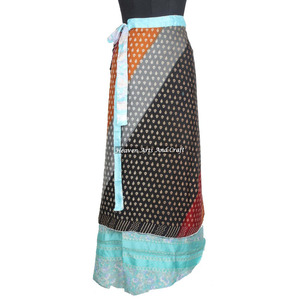 New 2026 Latest Design Long Magic <b>Wrap</b> Skirt Reversible Two Layer Silk Skirts All Piece <b>Wrap</b> Skirt Magic 38" <b>Sarong</b> Pareo Custom - Product Image 6