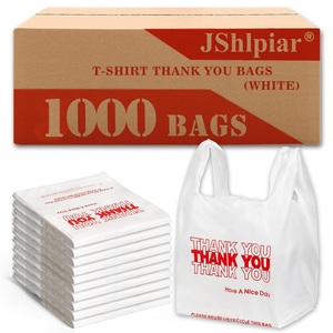 Bolsas de Plástico LDPE Impresas con Mensaje de Agradecimiento, Tipo Camiseta, Desechables, Termosellables, para Compras, con Fuelle Lateral, Reciclables, Impresión Offset - Product Image 6
