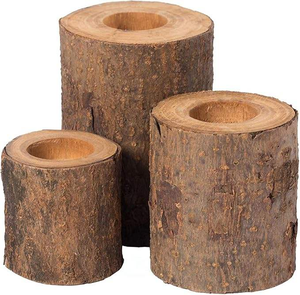 Porte-bougie en bois fait main de haute qualité, design personnalisé, simple et élégant, décoration d'intérieur, arrangement de bougies de Noël - Product Image 2