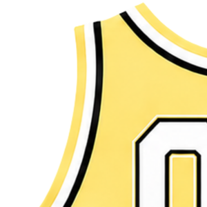 Haut court de cheerleading sans manches pour femme, col en V, jaune citron, blanc, noir, pour performance athlétique, uniforme d'équipe, compétition - Product Image 4