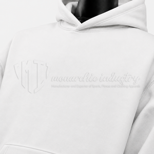 Sweat-shirt à capuche blanc pour homme, coupe ample, 100% coton, molleton français, pull décontracté avec poche avant, vêtements d'hiver - Product Image 6
