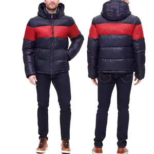 2025 Custom Men's Puffer down Jacket Hot Sale Winter <b>Bubble</b> Padded <b>Coat</b> - Product Image 4