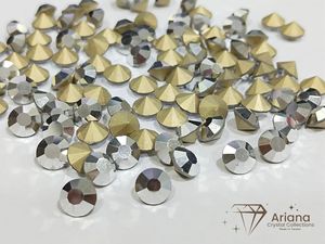 Piedras de Cristal Chaton con Reverso Puntiagudo Ariana, Cristal Comet Argent Light Jet Hematite para Joyería, Prendas y Accesorios - Product Image 4