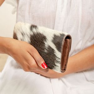 Western Pattern High Quality Genuine Leather <b>Passport</b> Holder Clutch Purse Anti-Theft Zipper Closure Short <b>Wallet</b> Customizable - Product Image 2