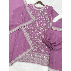 เปิดตัว3 pices พร้อมทำ kurti-plazzo กับ dupatta - Product Image 4