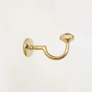 Crochets muraux en laiton pour porte-manteau et rails de salle de bain, crochets de présentation pour vêtements et serviettes, crochets de porte en laiton - Product Image 2