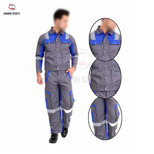 Ensemble de vêtements de travail réfléchissants 100% coton, personnalisable, chemises fluorescentes pour les mines de charbon, les chantiers de construction - Product Image 1