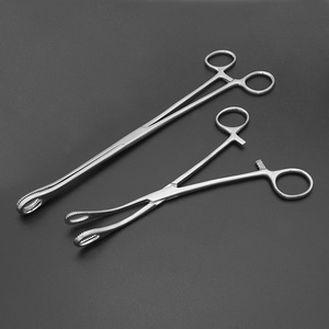 คีมผ่าตัดทางการแพทย์แบบมีฟันตรงโค้ง 18 ซม. คีมจับฟองน้ำ - Product Image 3