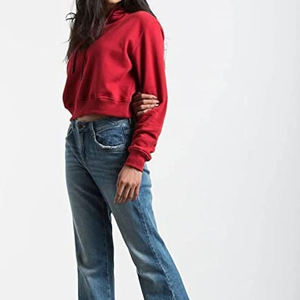 Sudadera Corta con Capucha para Mujer, Estilo Casual, Material Suave, Manga Larga, Ropa Urbana - Product Image 2