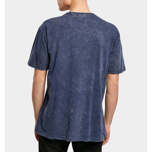 Camisetas de hombre de alta calidad con lavado ácido, material de algodón con lavado ácido, corte relajado, tela transpirable y suave, ropa urbana para uso diario. - Product Image 2