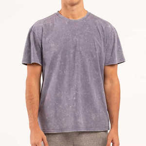 Nueva Camiseta de Moda Personalizada con Lavado Ácido para Hombre, Camiseta Extra Grande Vintage con Lavado Ácido, Lisa, 100% Algodón, Verano, Unisex - Product Image 1