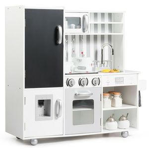 Set Cucina Giocattolo in Legno con Suoni Simulati per Bambini, Gioco di Imitazione Cibo - Product Image 3