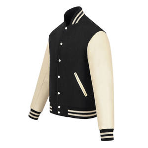 High Quality Men's Varsity <b>Jacket</b> Breathable Wool Body with <b>Leather</b> Sleeves Comfortable and for <b>Winter</b> - Product Image 1