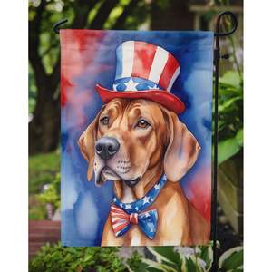 Bandera de jardín americano patriótico de Rhodesian Ridgeback, buzón Multicolor, cartel decorativo para Patio, ilustraciones, camas de flores, tamaño - Product Image 3