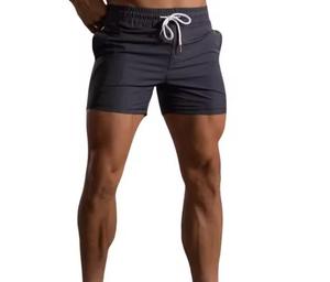 <b>Men's</b> Solid Color Quick Dry Mid Waist Drawstring Casual Board <b>Shorts</b> with Pockets Zippers Polyester <b>Woven</b> - Product Image 1