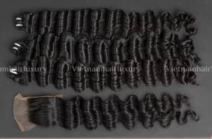 Extensiones de cabello humano Ocean Wavy Machine Weft Extension 100G 8-32 pulgadas 100% Cabello humano vietnamita Precio al por mayor - Product Image 6