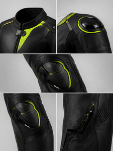 Black <b>Summer</b> Biker Moto Leather <b>Motorcycle</b> Racing Suit <b>Jacket</b> Trousers Set Breathable Waterproof Protective Riding Gear Unisex - Product Image 5