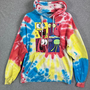 Haute qualité hiver surdimensionné cravate-teinture pull Vintage Streetwear à capuche Jersey haut cordon poches lavé coupe ample solide - Product Image 3