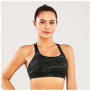 เสื้อชั้นในกีฬาคุณภาพสูงสำหรับผู้หญิง คอสูง ผ้าฝ้าย สำหรับโยคะ ออกกำลังกาย ดีไซน์โชว์หลัง ไซส์ใหญ่ ซัพพอร์ตกระชับ สำหรับสาวๆ - Product Image 2