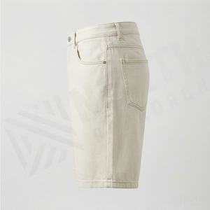 กางเกงขาสั้นวินเทจฤดูร้อนพรีเมียมทรงหลวมสำหรับผู้ชาย กางเกงยีนส์ขาสั้นสีเข้ม มีกระเป๋า สไตล์ลำลอง แฟชั่นสตรีทแวร์ ใส่สบาย - Product Image 3