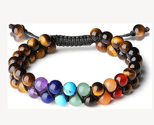 สร้อยข้อมือตาเสือ,อัญมณีกึ่งมีค่าแฮนด์เมดตาเสือสีน้ำตาล AA ธรรมชาติ - Product Image 3