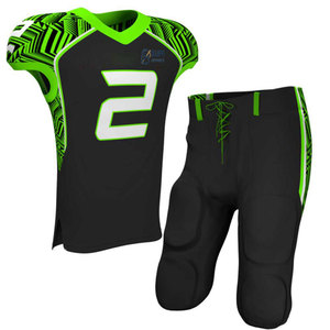 Nuevo Uniforme de Fútbol Americano Elegante, Colores y Diseños Personalizados, Transpirable, de Secado Rápido, Manga Corta, Gran Identidad de Equipo, Rendimiento - Product Image 1