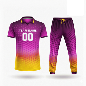 <b>Cricket</b> Uniform with Lightweight Comfortable 100% Polyester Anti-Bacterial Winter Print Logo Made in Pakistan - Product Image 6