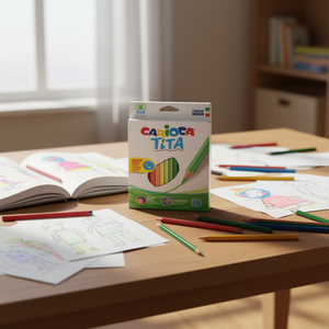 Matite Colorate 18 Colori Scatola Esagonale Forniture per Disegno Artistico - Product Image 3