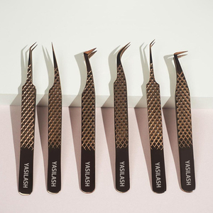 แหนบดัดขนตาคุณภาพดี รูปทรงโค้ง ปลายแหลม สีชมพู สำหรับงานเสริมสวย - Product Image 6