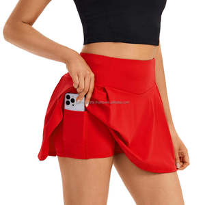Falda de Tenis Personalizada para Mujer con Shorts Integrados, Ropa Deportiva Transpirable de Algodón/Poliéster para Deportes, Yoga, Correr, Ejercicio al Aire Libre - Product Image 2