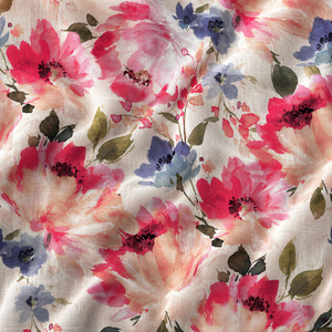 Organic Eco-Friendly Floral Printed Poplin Cotton Fabric Medium <b>Weight</b> Woven Breathable Soft Cloth for <b>Curtains</b> Bedding Home - Product Image 3